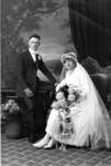 Harry G. Duntemann and Sade Prendergast Duntemann at their wedding (1919)