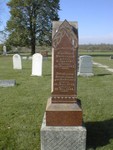 Headstone of Johann Karl Christian Duntemann (1808-1863) and Millizena Erdmann Duntemann (1814-1896) at Old St. John's.