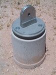 5/2001: The finished concrete pier for my 10